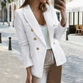 thumbnail image 2 of WEAIXIMIUNG Light Winter Jacket for Women Womens Casual Long Sleeve Double Open Front Jackets Work Suits, 2 of 5