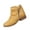 Yellow_001, variant on Domuza Women's Knee High Side Zipper Boots, Faux Leather Round Toe Block Heel Tall Dress Boots, Comfort Non-Slip Fall Winter Booties for Office Daily Commuting Wear Yellow 6.5(EU-37)