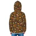 thumbnail image 4 of Kids Zip Up Hoodie for Boys Girls Toddler - Chrysanthemum turkey Lightweight Long Sleeve 18M Boys Girl Clothes, Sun Protection Windproof Jackets Hoodie Sweatshirt, 4 of 7