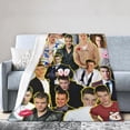 thumbnail image 2 of Blanket Matt Damon Soft and Comfortable Wool Fleece Throw Blankets for Sofa Office car Camping Yoga Travel Home Decoration Cozy Plush Beach Blanket Gift, 2 of 9
