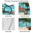 thumbnail image 4 of luoweisi Men's Beach Shorts Quick Dry Swim Trunks with Mesh Lining Santa Claus Vacation XL, 4 of 5