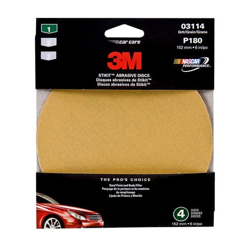 3M 03114 6" Fine Adhesive Backed Sanding Disc