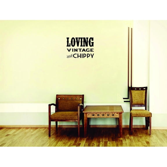 Loving Vintage And Chippy Vinyl Wall Decal for Home - Vintage Faith Every Night Pray Prayer Serve Cute Wall Décor Bedroom Living Room Entry - Removable High Tact - Size: 12 In x 12 In