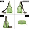 thumbnail image 7 of FORMRS Womens Crossbody Sling Bag Travel Daypack Shoulder Chest Backpack, Green Martini Glass, 7 of 7