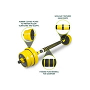 ProsourceFit Adjustable Dumbbells and Barbell Set, 55LB