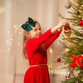 thumbnail image 4 of Ganfancp Christmas Velvet Bow Hair Clip Star Snowflakes Christmas Tree Sequins Decorations Festive Party Ambiance Artículos En Liquidación 1*Pinza de Pelo, 4 of 6