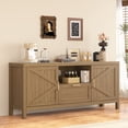 thumbnail image 1 of Gaderth Farmhouse TV Stand For TVs Up To 65 In, Entertainment Center With Doors, Rustic Media Console Cabinet With Storage And Adjustable Shelves For Living Room Bedroom Office, 1 of 7