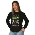 thumbnail image 5 of Xmas This My Ugly Christmas Sweater Long Sleeve TShirt Men Women Brisco Brands S, 5 of 6