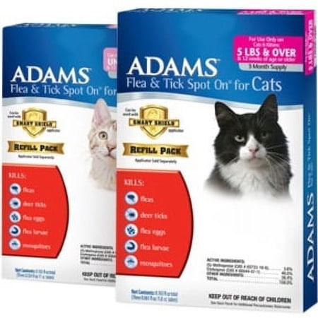Adams Flea & Tick Spot On for Cats Refill
