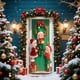 thumbnail image 1 of Cortinas Navideñas con Elfos para Puerta | Decoración para Fiestas y Sesiones de Fotos Al Aire Libre | Tela de Poliéster Multicolor | 185 X 90 Cm | Diseños Festivos de Elfos Navideños, 1 of 6