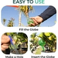 thumbnail image 5 of 6-Pack Plant Watering Globes - Self Watering Bulbs for Indoor & Outdoor Plants - Hand-Blown & Colorful Water Globes - Aqua Globes for Plants - Measures 6" L x 2.5" D, 5 of 12