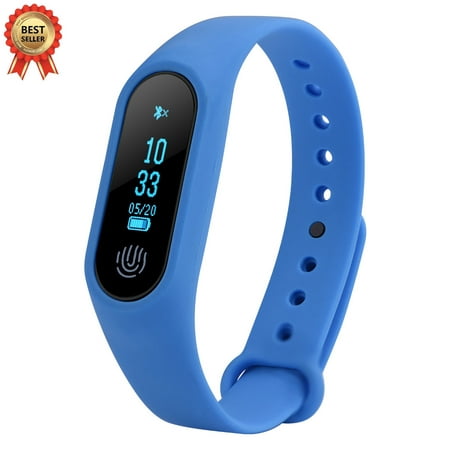 WALFRONT Bluetooth Sport Smart Wristband Pedometer Heart Rate Monitor Watch Anti-lost Reminder, Smart Bracelet,Smart