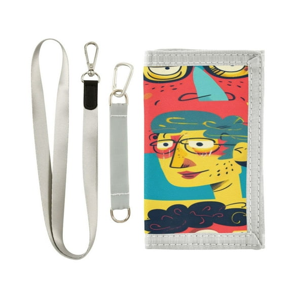 Cloth Purse Boys' Novelty Wallets Girls' Novelty Wallets Men's Wallets Women's Wallets Card Wallet Cash Wallet Student ID Bag Coin Wallet Human Face