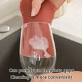 thumbnail image 3 of LUVCLS 2-Pack Blush Pink Silicone Dish Scrubber, Dual-Sided Non-Scratch Hygienic Dishcloth Alternative, Heat Resistant Pot & Pan Kitchen Cleaning Brush, 3 of 6