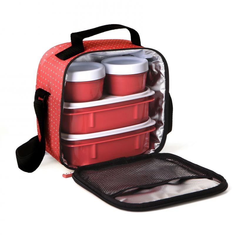 Superio insulated lunch bag with containers for men women kids