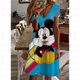 thumbnail image 3 of Vestido mini sexy de manga corta con cuello en V y estampado de amor de Minnie Mouse de Disney para mujer, diseño para exteriores, 3 of 5