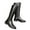 Black, variant on Thin Chimney Pointed Thick Heel Side Zipper No Less ThanKnee High Women's Riding Boots Valentine's Day