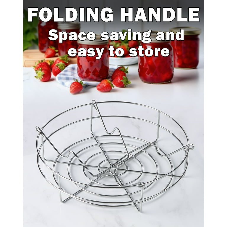 Cook N Home Water Bath Canner with Jar Rack Glass Lid Professional Stainless Steel Canning Pot 20 Quart with Stay Cool Handles Multiuse Pot