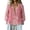 (New18)Pink, variant on ThriftyPlait Women Bohemian Shirts Floral Patchwork Lightweight Blouse Vintage Ruffled Deep V Neck Long Sleeve Tops Flare Cuff Loose Casual Tunic Shirts
