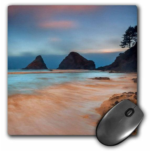3dRose, USA, Oregon, Florence. Sunrise on Heceta Beach., MousePad