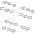 thumbnail image 2 of Double Hole Connector Rings End Beads Tips For Jewelry Making Linking Findings Alloy 20 Pieces, 2 of 7
