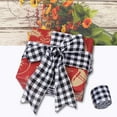 thumbnail image 6 of HUUXIW Polyester Gingham Wrapping Ribbon Plaid Burlap Ribbon Christmas Crafts Decoration Braid, 6 of 7
