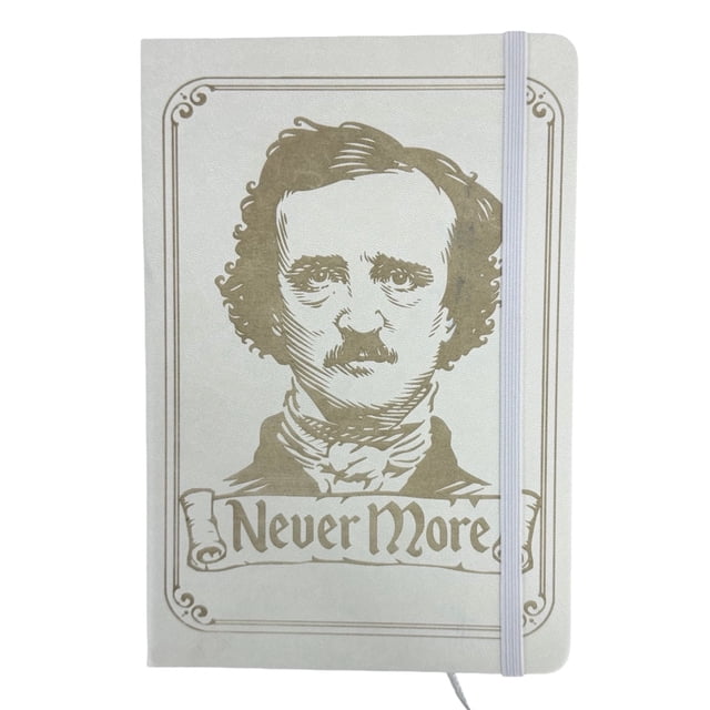 Libreta Pasta Dura Edgar Allan Poe Blanca