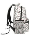 thumbnail image 3 of Easygdp Cute Baseball Mochila Ergonómica Versátil para Laptop - Múltiples Bolsillos, Correas Ajustables, Unisex para Escuela, Viajes y Actividades al Aire Libre-One Size, 3 of 5