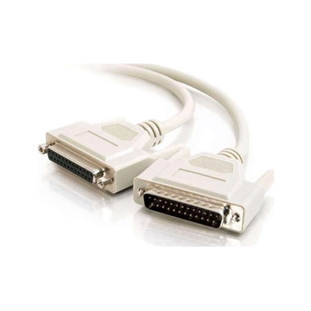 UPC: 0757120026563 | C2G 02656 DB25 M/F Serial RS232 Extension Cable  Beige (10 Feet  3.04 Meters)