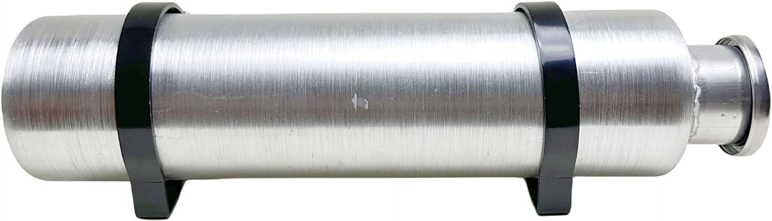 JSD 0.72 Gallons 4x15 Spun Aluminum Vertical Round Gas Tank 1/4 NPT Outlet