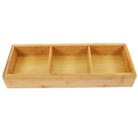 

Hot Pot Large Serving Tray Nut Trays Food Plate Kitchen Bamboo Ware Divided Side Dish Fruit