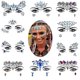 thumbnail image 4 of (10 hojas) Amaza Strass Autocollant, Tatouage Temporaire Strass Visage, Strass Bindi Bijoux De Front Style Alatoire, 4 of 5