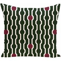 Simply Daisy 16" x 16" Nuts and Bolts Decorative Holiday Geometric Print Pillow