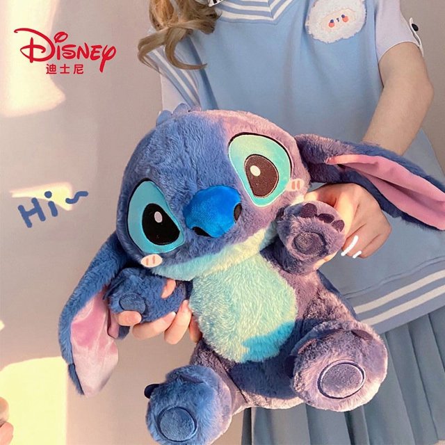 Disney-muñeco de peluche de Lilo & Stitch para niños, juguete suave de 25CM de alta calidad, Kawaii, Anime, regalo de cumpleaños