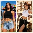 thumbnail image 2 of Chain Belt  Turquoise Hat Band Women Cowboy Metal Belts Cowgirl Dress  Straps 1970s Outfits Accessories, 2 of 6