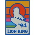 thumbnail image 2 of Boy's Lion King Retro Rainbow '94 Silhouette  Graphic Tee Royal Blue Large, 2 of 5