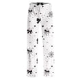 thumbnail image 4 of Trgacdwlo Funny Pumpkin Ghost Pj Bottoms for Women Fall Halloween Pj Pants Women Vintage Ghost Pattern Elastic Waist Sleep Pants for Women Soft, 4 of 9