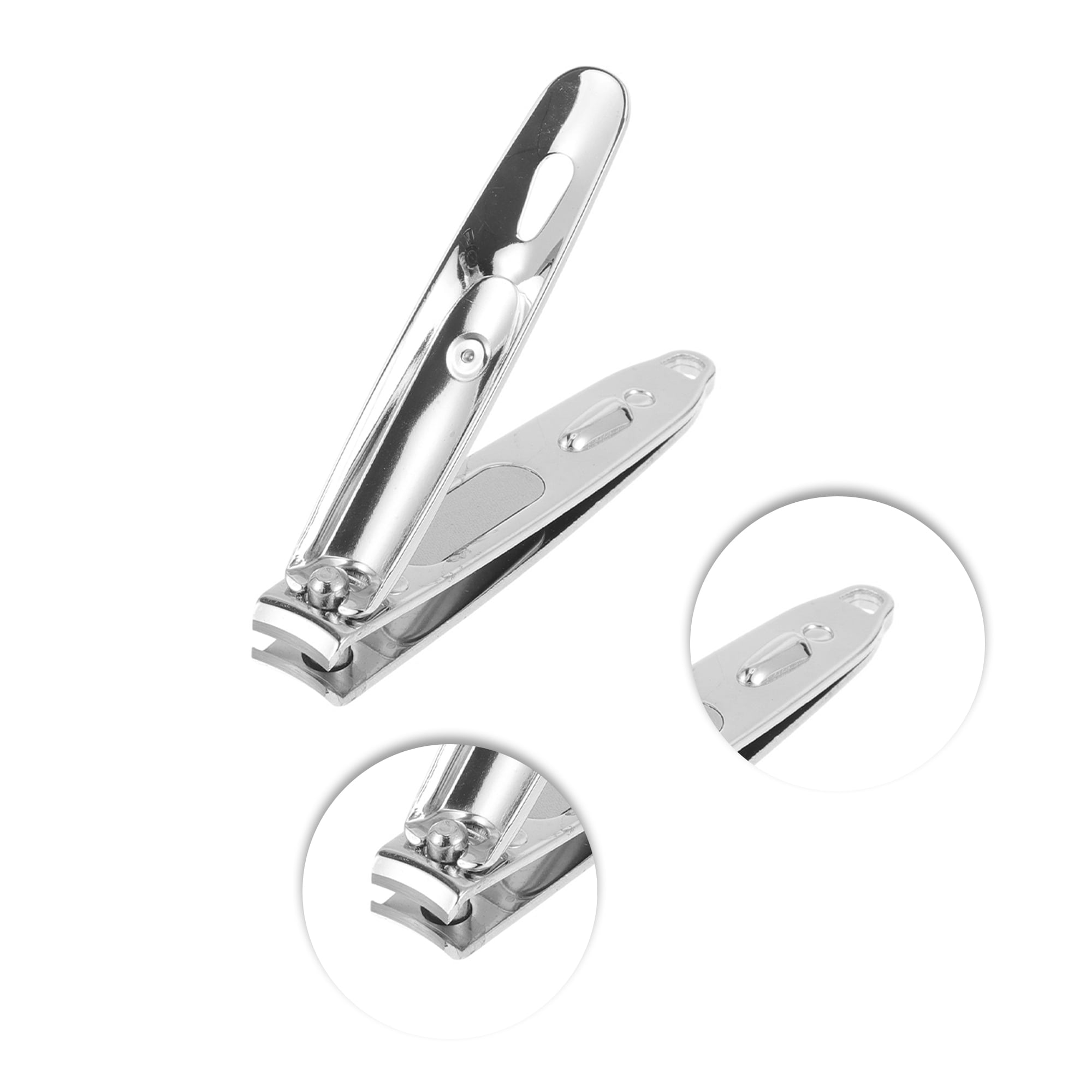 Unique Bargains 1pc Water Drip Nail Clippers for Easy Use Silver Tone 3.23"x 0.59"