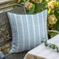 thumbnail image 3 of Throw Pillow Covers 26x26 Inch, Sky Blue Striped Decorative Pillow Cases for Couch Sofa Bed, Modern Bohemia Simple Lines Art Summer Cotton Linen Square Home Decor Pillowcases with Hidden Zipper, 3 of 9