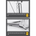 thumbnail image 2 of Snake Tongs Stainless Steel Heavy Duty Three Holes Locks Steel Heavy Duty Protection Garbage Clip Adjustment Dual Sides Anti-snkae Clips Type 8, 2 of 9