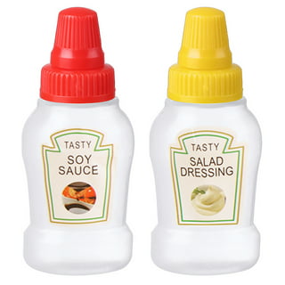 CNYEJQJC Mini Condiment Squeeze Bottles, 4pcsPortable Sauce