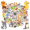 4A, variant on 35pcs-50pcs Cartoon Animal Stickers Funny Kids Stickers Graffiti Stickers for Suitcase Laptop Phone
