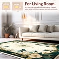thumbnail image 2 of ODIKA 6'x9' Machine Washable Non-Slip Area Rug, Vintage Fireplace Hearth Dragonfly Design High Traffic Rug, Green, 134283, 2 of 7