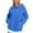 AH08-Royal Blue, variant on Inglocry Women's Rain Jacket Soft Lightweight Full Zip Sweatshirts Coat Casual Winter Warm Sweaters with Pockets Outdoor Coat Gray S