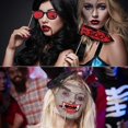 thumbnail image 4 of 22 Pieces Halloween Zombie Photo Booth Props Horror Scary for Vampire Witch Hat Skull Ghost Bloody Cake Topper Theme Party Supplies Decoration, 4 of 5