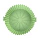 thumbnail image 1 of Plancha de silicona para freír plegable y reutilizable, redonda, de silicona, color verde, 1 of 4