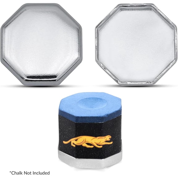 Cru5h Billiards Metal Chalk Holder Octagon, Perfect Fit for Predator 1080 Chalks | Billiard Accessories