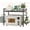 2 Tier-With Baskets, variant on Expandable Microwave Stand,3 Tier Metal Kitchen Countertop Organizer Shelves with 8 Hooks,Bakers Rack,Pull-Out Microwave Shelf,Metal Storage Shelves,110lbs Weight Capacity,White