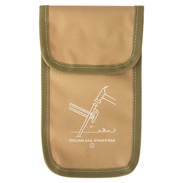 Eigraketly tienda de campaña al aire libre clavijas bolsa herramientas estaca tierra clavos bolsa de almacenamiento tela Oxford Type2 NO2