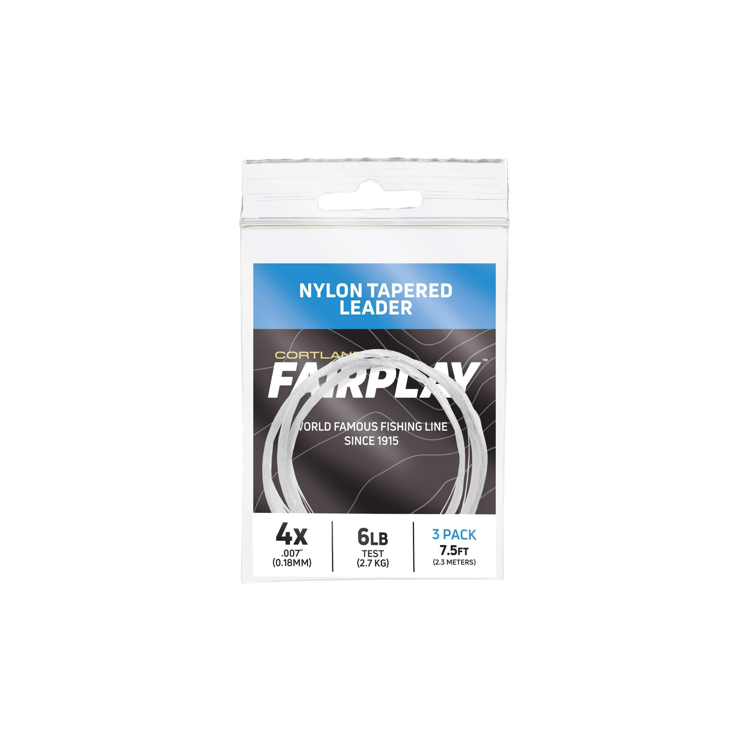 Cortland Slip-On Leader Loops - Braided Yellow 30-Pound Fishing Line Loops | Easy Loop Connectors For Fly Leaders